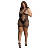 Le Désir Robe sexy Grande Taille PEEK-A-BOO Noire